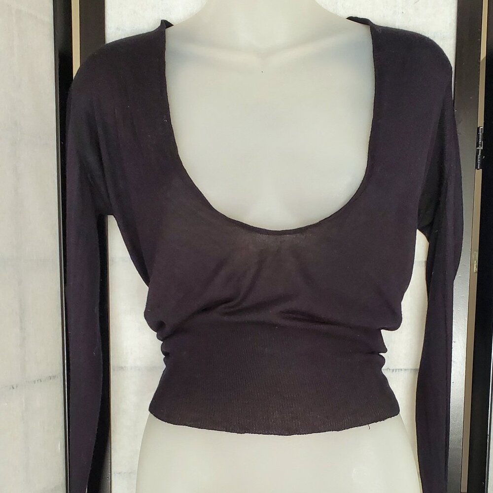 Black Sheer Mango shirt